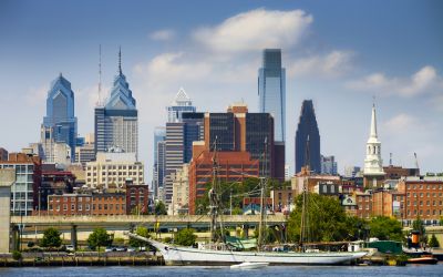 city skyline of Philadelphia 