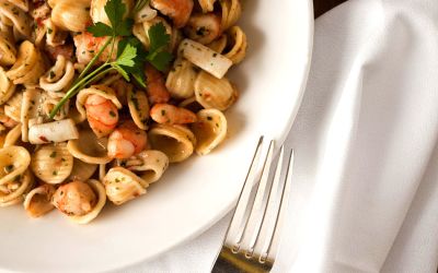 pasta and seafood
