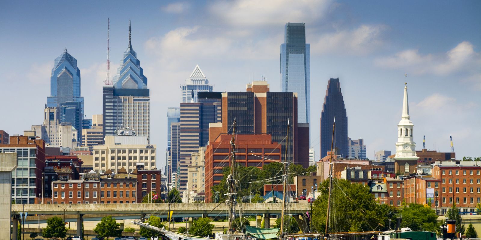 city skyline of Philadelphia 